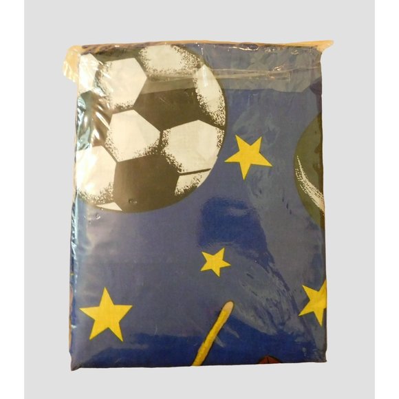 Whisper Soft Mills Sports Theme Twin Bed Skirt Dust Ruffle and Standard Sham NEW - Picture 5 of 7